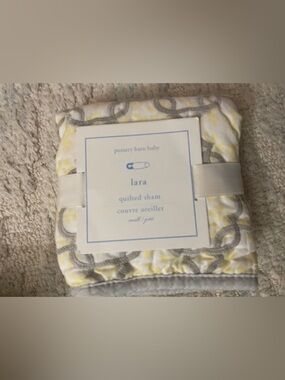 NWT Pottery Barn Kids PBKids Baby 'Lara' Quilted Sham - Yellow & Gray